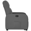 vidaXL Fauteuil inclinable Gris fonc&eacute; Tissu