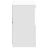 vidaXL Buffet avec lumières LED blanc 81x37x67 cm
