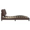 vidaXL Cadre de lit sans matelas Hvar marron 160x200 cm similicuir