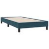 vidaXL Sommier &agrave; lattes de lit et matelas bleu fonc&eacute; 80x210 cm velours