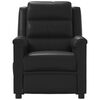 vidaXL Fauteuil de massage Noir Similicuir
