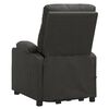 vidaXL Fauteuil de massage inclinable Gris foncé Tissu