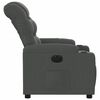vidaXL Fauteuil inclinable électrique Gris foncé Tissu