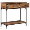 vidaXL Table console Bois ancien 75 x 34,5 x 75 cm Bois d'ing&eacute;nierie