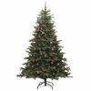 vidaXL Sapin de No&euml;l artificiel Vert 240 cm PVC, m&eacute;tal et plastique