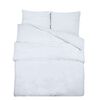 vidaXL Ensemble de housse de couette Blanc 140x200 cm Microfibre