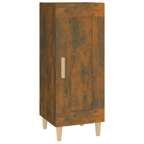 vidaXL Buffet Chêne fumé 34,5x34x90 cm Bois d'ingénierie
