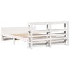 vidaXL Cadre de lit avec t&ecirc;te de lit sans matelas blanc 140x190 cm