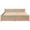 vidaXL Cadre de lit sans matelas 120x200 cm bois de pin massif