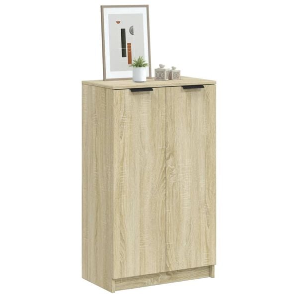 vidaXL Armoire à chaussures Chêne sonoma 59x35x100,5cm Bois d'ingénierie