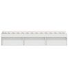 vidaXL Cadre de lit sans matelas blanc 75x190 cm