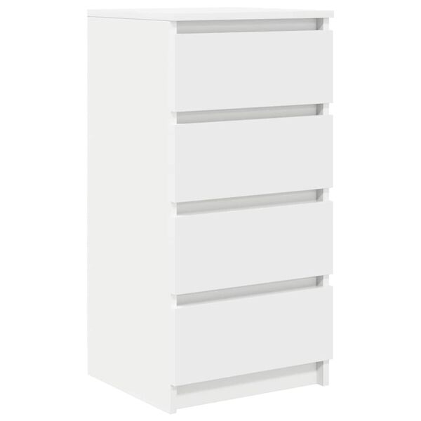 vidaXL Buffet blanc 37,5x35x76 cm bois d'ing&eacute;nierie