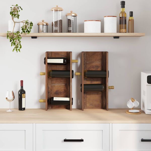 vidaXL &Eacute;tag&egrave;re Marron 24 x 13 x 54 cm Bois de Mahogany Massif