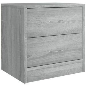 vidaXL Table de chevet sonoma gris 40x30x40 cm bois d'ing&eacute;nierie