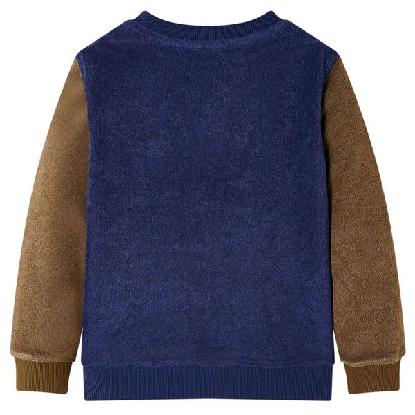 Sweatshirt pour enfants bleu marine fonc&eacute; 104
