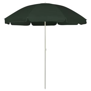 vidaXL Parasol de plage vert 240 cm