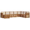 vidaXL Ensemble de canap&eacute;s d'ext&eacute;rieur 8 pcs Naturel