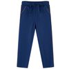 vidaXL Pantalons pour enfants avec cordon de serrage bleu marine 92