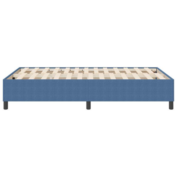 vidaXL Cadre de lit plateforme Bleu 120 x 200 cm tissu
