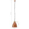 vidaXL Lampe suspendue industrielle Cuivre Fer et bois solide 23cm E27