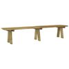vidaXL Banc de jardin 220 cm bois de pin massif impr&eacute;gn&eacute;