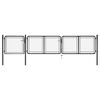 vidaXL Portail de jardin en acier 400 x 75 cm anthracite