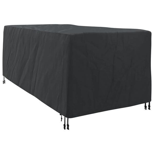 vidaXL Housse de Transat Uni Noir 74 x 210 x 40 cm tissu