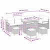 vidaXL Ensemble de canap&eacute; de jardin 10 pcs Beige et Gris clair