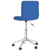 vidaXL Chaises pivotantes &agrave; manger lot de 4 bleu tissu