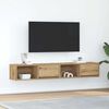 vidaXL Meuble TV 2 pcs chêne artisanal 80x31x25,5 cm bois d'ingénierie