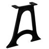 vidaXL Pied de table base 2 pcs Base voûtée Cadre en A Fonte