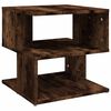 vidaXL Table d'appoint Ch&ecirc;ne fum&eacute; 40x40x40 cm Bois d'ing&eacute;nierie