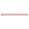 vidaXL &Eacute;tag&egrave;re flottante 4 pcs Rose 60 x 9 x 2,5 cm Acier