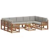 vidaXL Ensemble de canap&eacute;s d'ext&eacute;rieur 10 pcs Gris Naturel et Clair