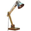vidaXL Lampe de bureau industrielle Multicolore Ronde 23x18x95 cm E27