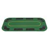 vidaXL Dessus de table de poker 8 joueurs 4 plis rectangulaire Vert