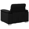 vidaXL Fauteuil noir 60 cm similicuir