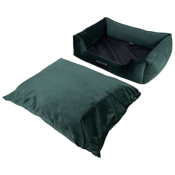 DISTRICT70 Lit pour animaux de compagnie VELURO Vert S