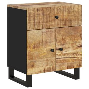 vidaXL Table de chevet 50x33x60 cm Bois de manguier et d'ing&eacute;nierie