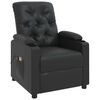 vidaXL Fauteuil de massage Noir Similicuir