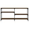 vidaXL Table console ch&ecirc;ne marron 160x29x75 cm Bois d'ing&eacute;nierie