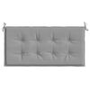 vidaXL Coussin de banc de jardin gris 120x50x4 cm tissu oxford