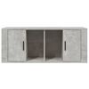 vidaXL Meuble TV Gris béton 100x35x40 cm Bois d'ingénierie