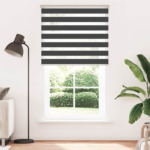 vidaXL Store z&egrave;bre noir 130x230 cm largeur du tissu 125,9 cm polyester