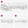 vidaXL Ensemble de canap&eacute;s d'ext&eacute;rieur 9 pcs Gris Naturel et Clair