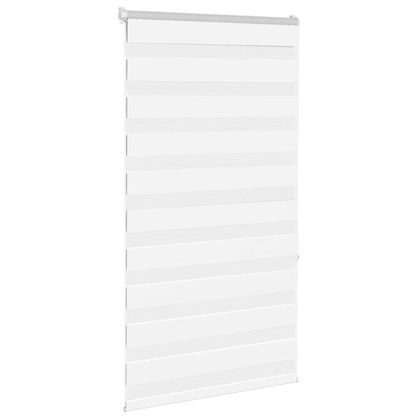 vidaXL Store z&egrave;bre blanc 70x150 cm largeur du tissu 65,9 cm polyester