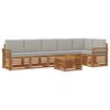 vidaXL Ensemble de canap&eacute; d'angle 7 pcs Gris Naturel et Clair
