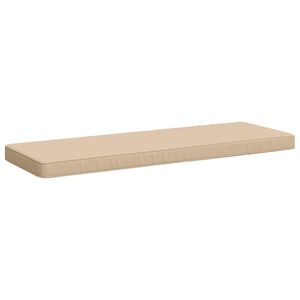 vidaXL Coussin de banc 1 pi&egrave;ce VUGHT 100 % polyester Cr&egrave;me