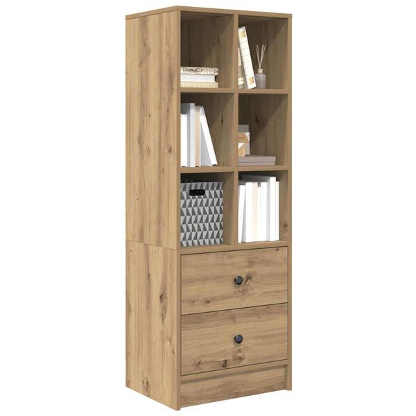 vidaXL Haut Armoire avec tiroir ch&ecirc;ne artisanal 45,5 x 34 x 127 cm