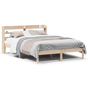 vidaXL Cadre de lit sans matelas 140x190 cm bois de pin massif